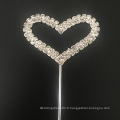 Gâteau de mariage en coeur de strass Topper Cupcake Topper Decoration